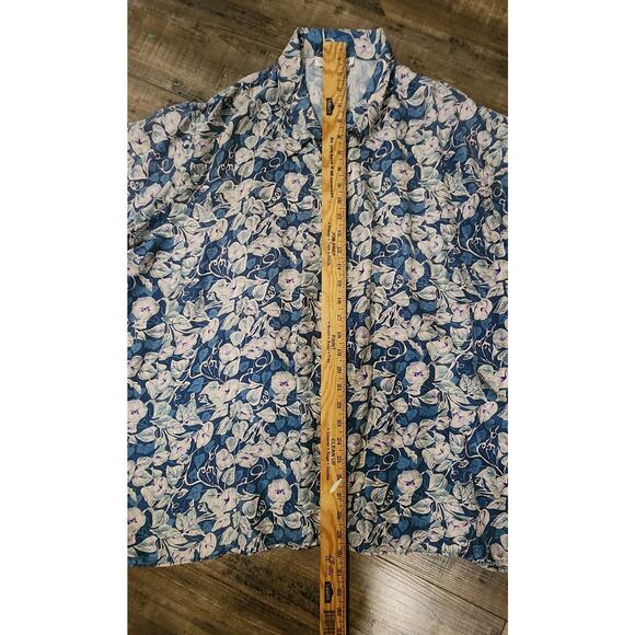 Stunt Collections 100% Silk Button Up Short Sleeve Hawaiian Shirt Men Sz 2X 2137 - Picture 2 of 5